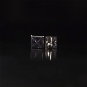 Aretes Plata Cuadro