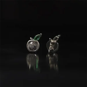 Aretes Plata Manzana