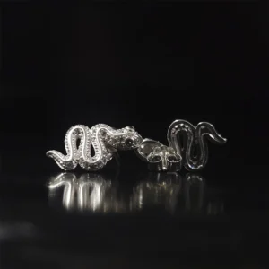 Aretes Plata Serpientes
